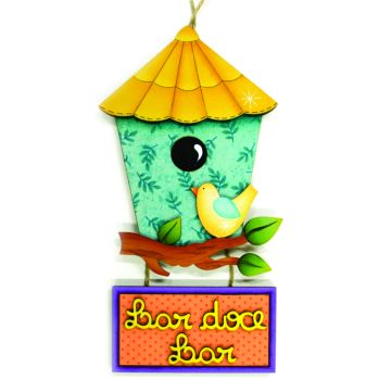 imagem do arquivo vetor para download Decoração de parede Casa de passarinho 