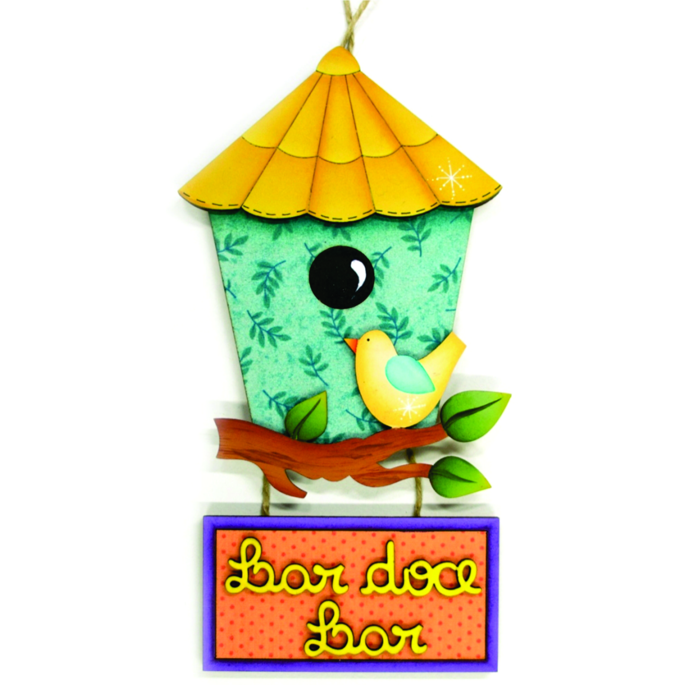 imagem do arquivo vetor para download Decoração de parede Casa de passarinho 