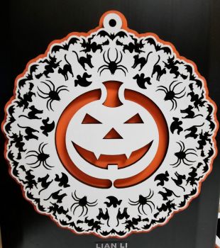 imagem do arquivo vetor para download Decoração de parede de Halloween em camadas