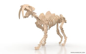imagem do arquivo vetor para download Dente de sabre 3D