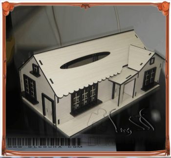 imagem do arquivo vetor para download Design de Casa Cortada a Laser CNC