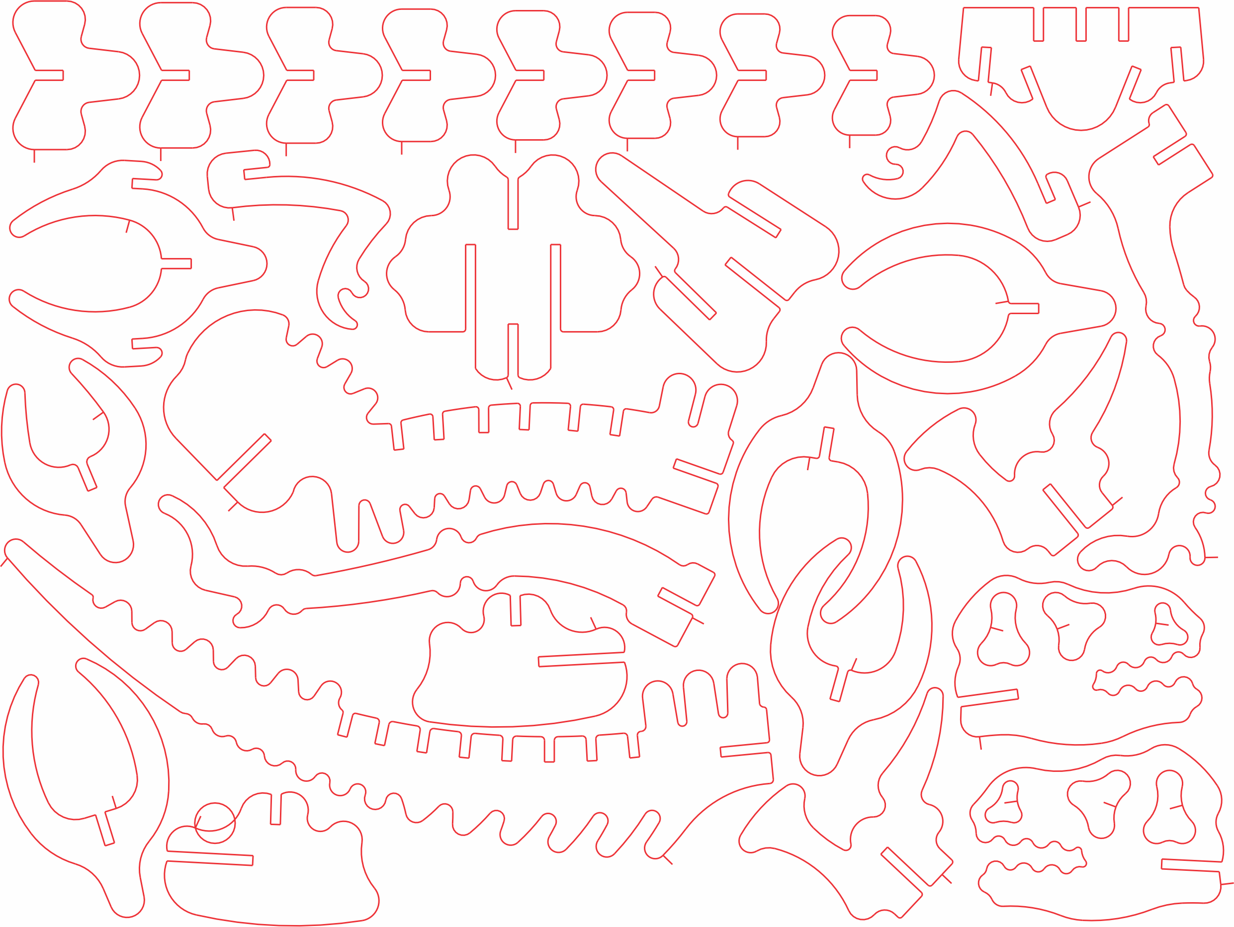 imagem do arquivo vetor para download Dino 3d mdf