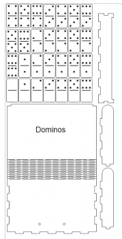 imagem do arquivo vetor para download Dominó com caixa