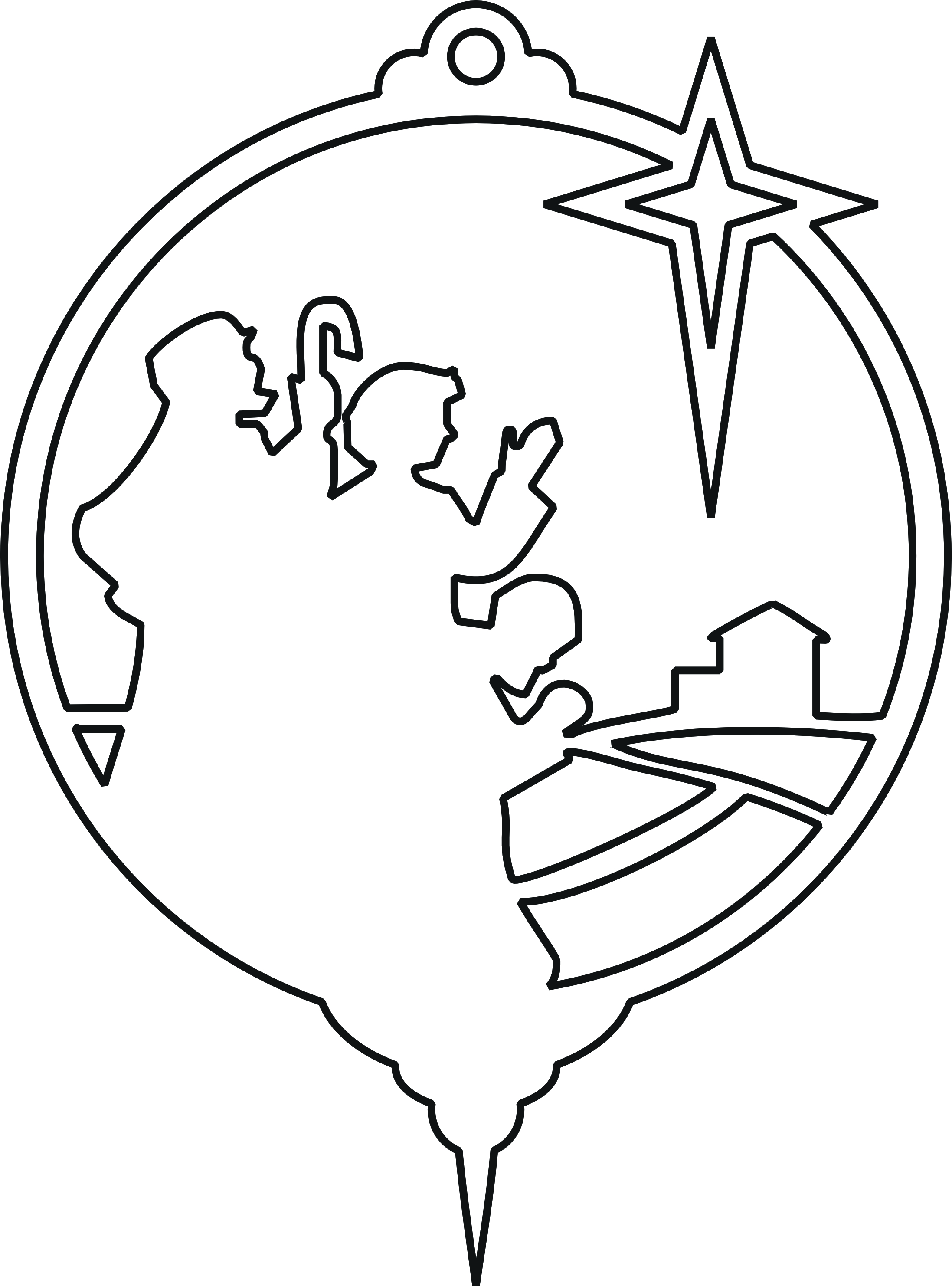 imagem do arquivo vetor para download Enfeite para arvore de natal