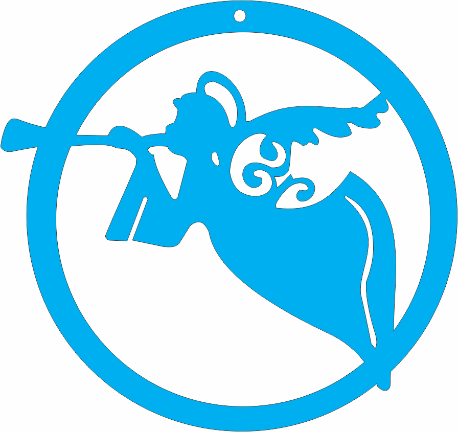 imagem do arquivo vetor para download Enfeite para arvore de natal: Anjo