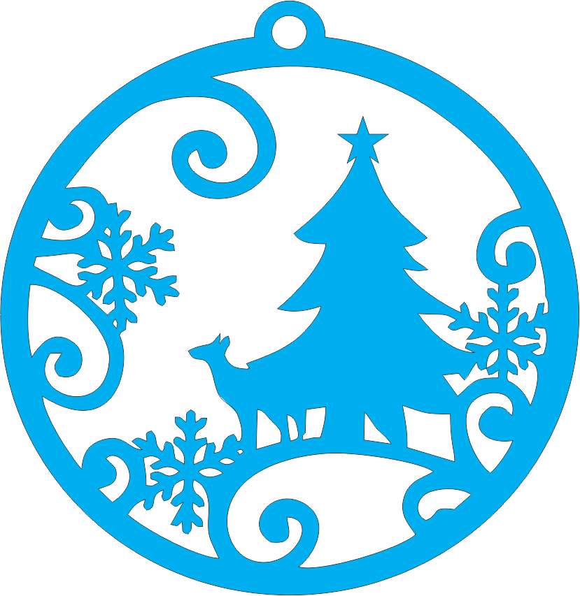 imagem do arquivo vetor para download Enfeite para arvore de natal: Arvore de natal