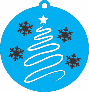 imagem do arquivo vetor para download Enfeite para arvore de natal: Arvore de Natal