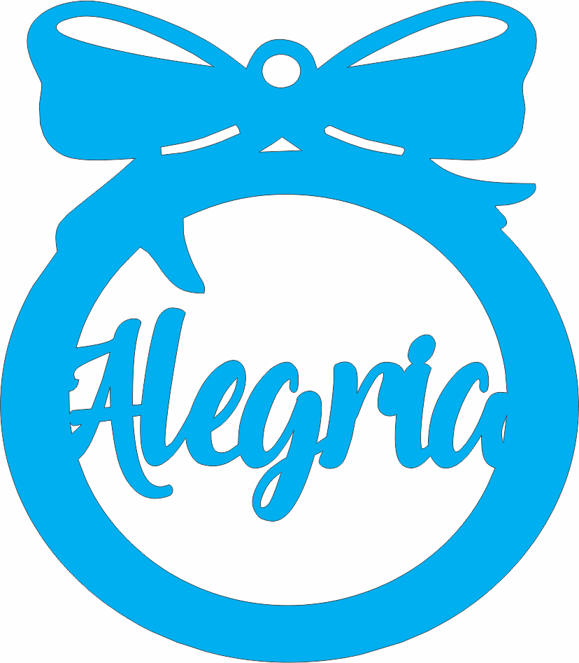 imagem do arquivo vetor para download Enfeite para arvore de natal: Alegria 