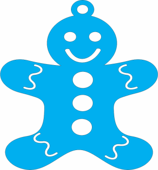 imagem do arquivo vetor para download Enfeite para arvore de natal: Biscoito