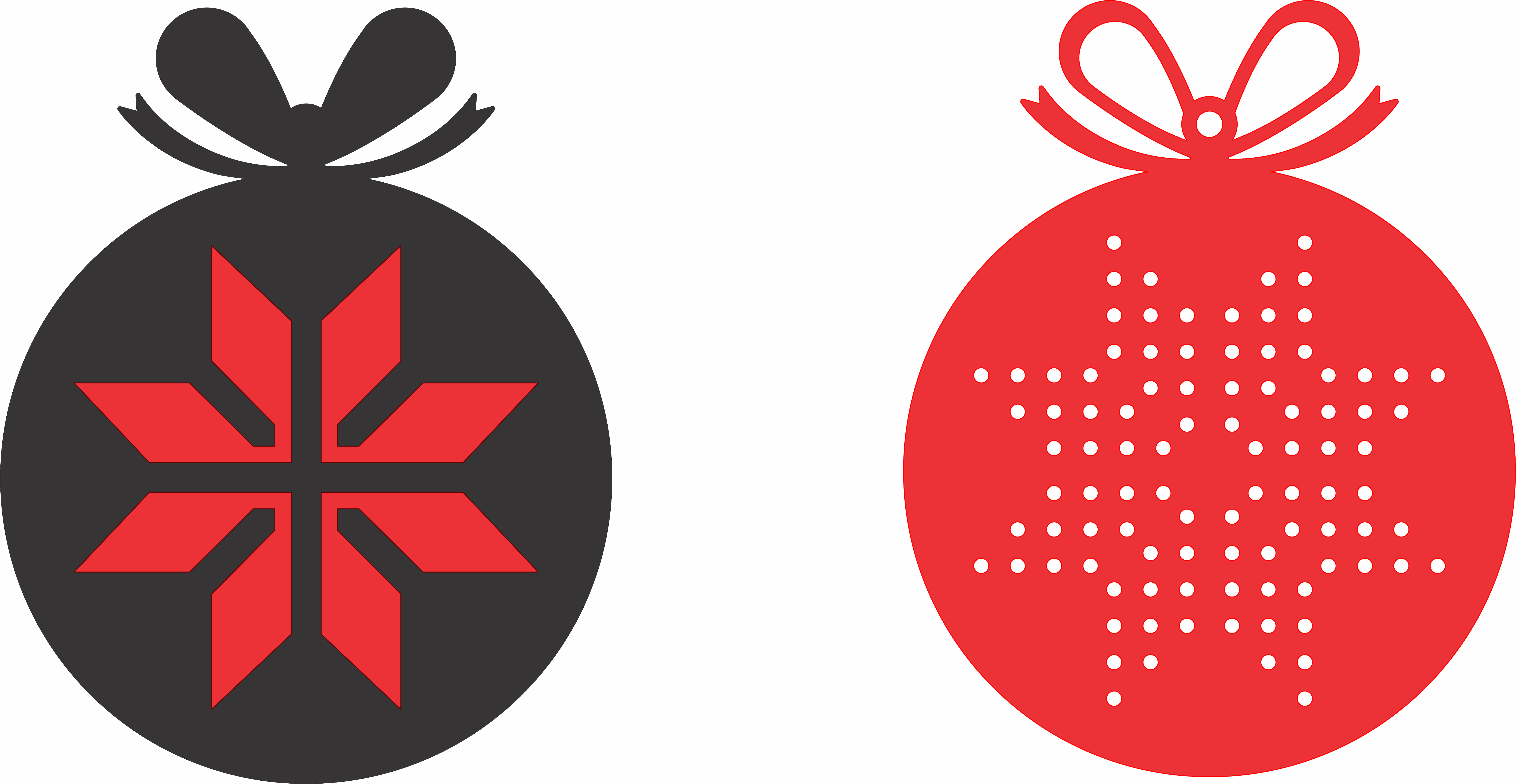 imagem do arquivo vetor para download Enfeite para arvore de natal: Estrela 