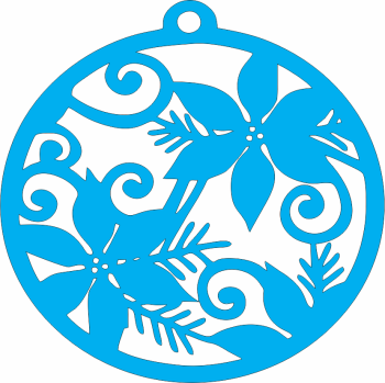 imagem do arquivo vetor para download Enfeite para arvore de natal: Flores 