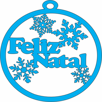 imagem do arquivo vetor para download Enfeite para arvore de natal: Feliz Natal 