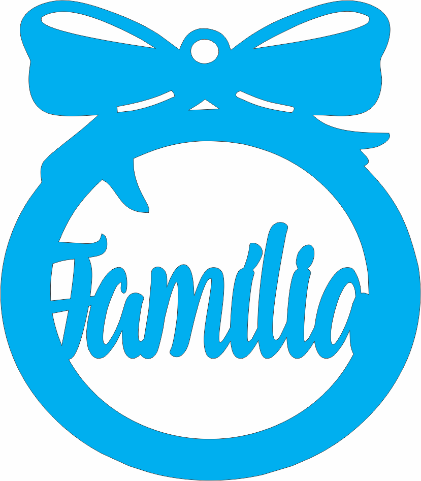 imagem do arquivo vetor para download Enfeite para arvore de natal: Família 