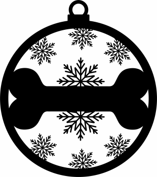 imagem do arquivo vetor para download Enfeite para arvore de natal: Flocos de neve  