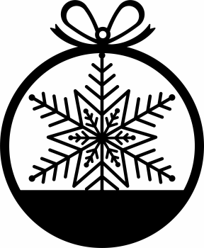 imagem do arquivo vetor para download Enfeite para arvore de natal: Flocos de neve