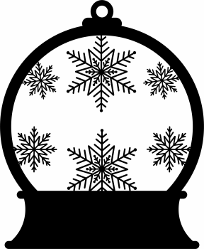 imagem do arquivo vetor para download Enfeite para arvore de natal: Flocos de neve