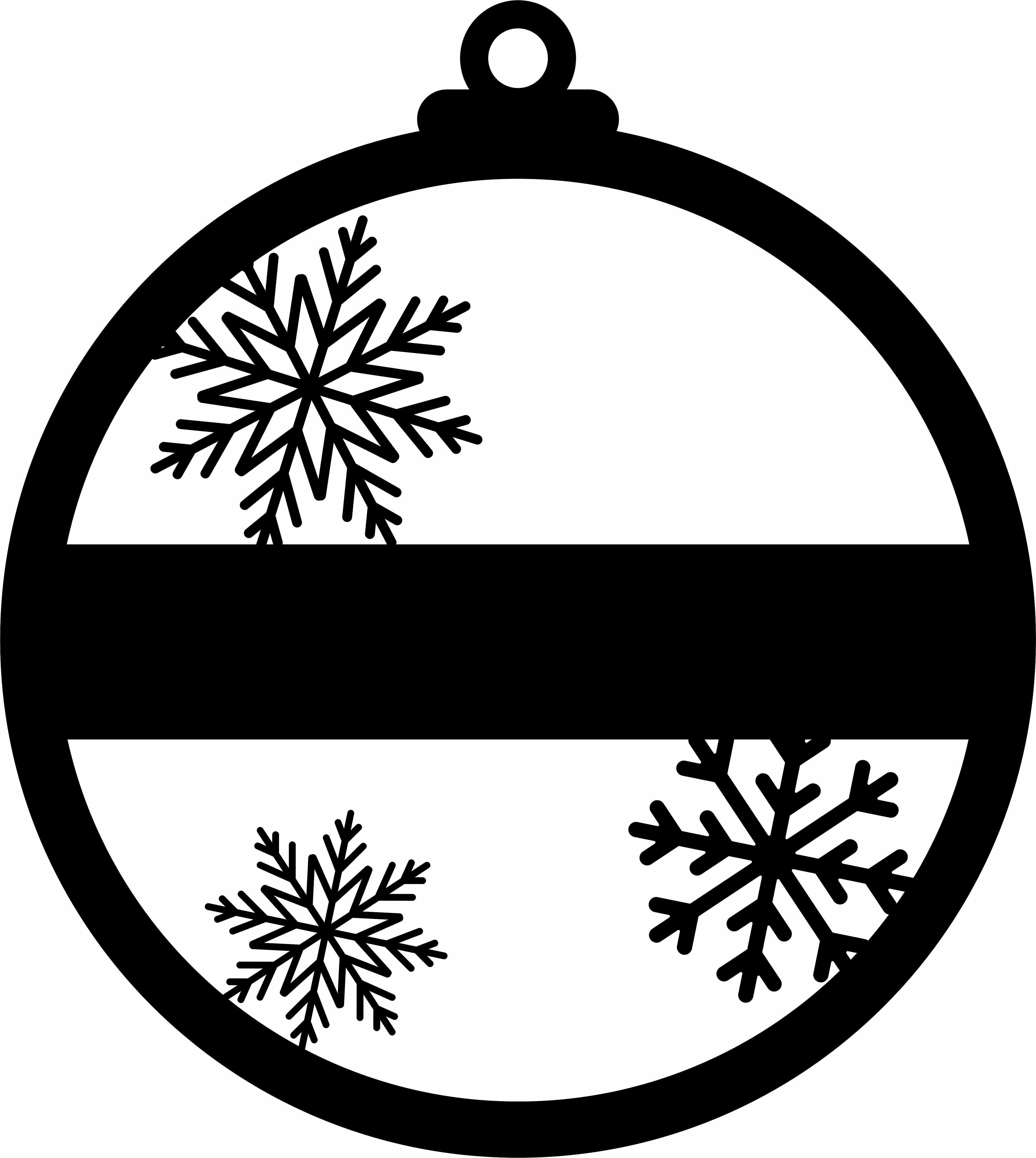 imagem do arquivo vetor para download Enfeite para arvore de natal: Flocos de neve 