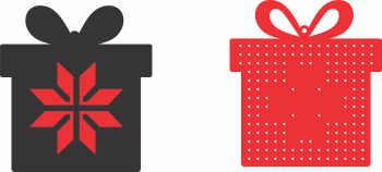 imagem do arquivo vetor para download Enfeite para arvore de natal: Presente 