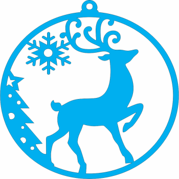 imagem do arquivo vetor para download Enfeite para arvore de natal: Rena