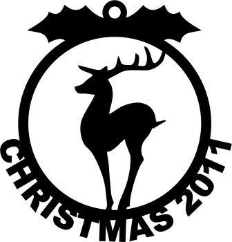 imagem do arquivo vetor para download Enfeite para arvore de natal rena Jesus