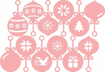 imagem do arquivo vetor para download Enfeites pra arvore de natal 