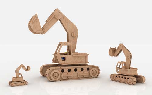 imagem do arquivo vetor para download Escavadeira  Miniatura