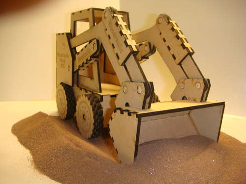 imagem do arquivo vetor para download Escavadeira de brinquedo