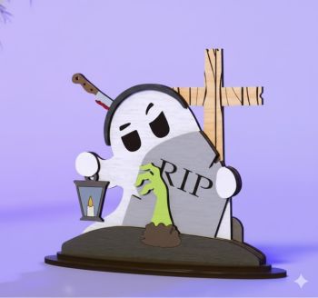 imagem do arquivo vetor para download Fantasminha decorativo