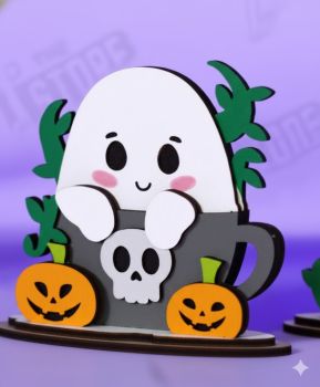 imagem do arquivo vetor para download Fantasminha decorativo 