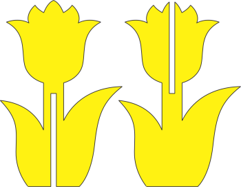 imagem do arquivo vetor para download Flor de decorativa Tulipa para enfeite