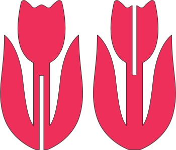 imagem do arquivo vetor para download Flor de decorativa Tulipa para enfeite
