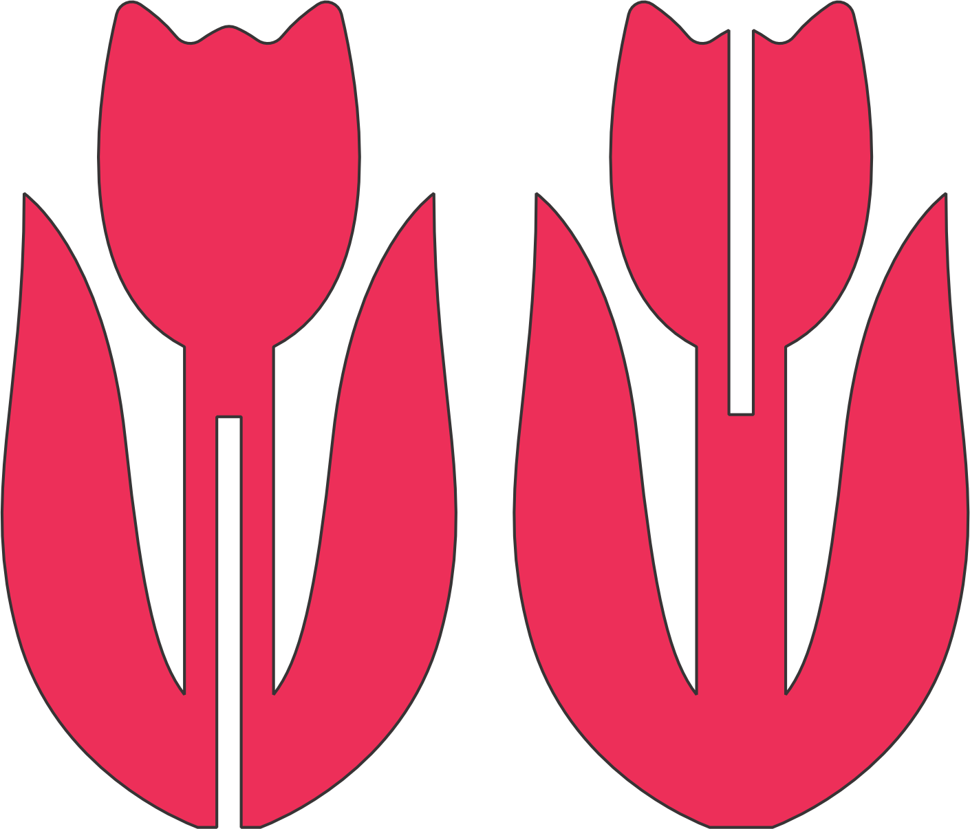 imagem do arquivo vetor para download Flor de decorativa Tulipa para enfeite