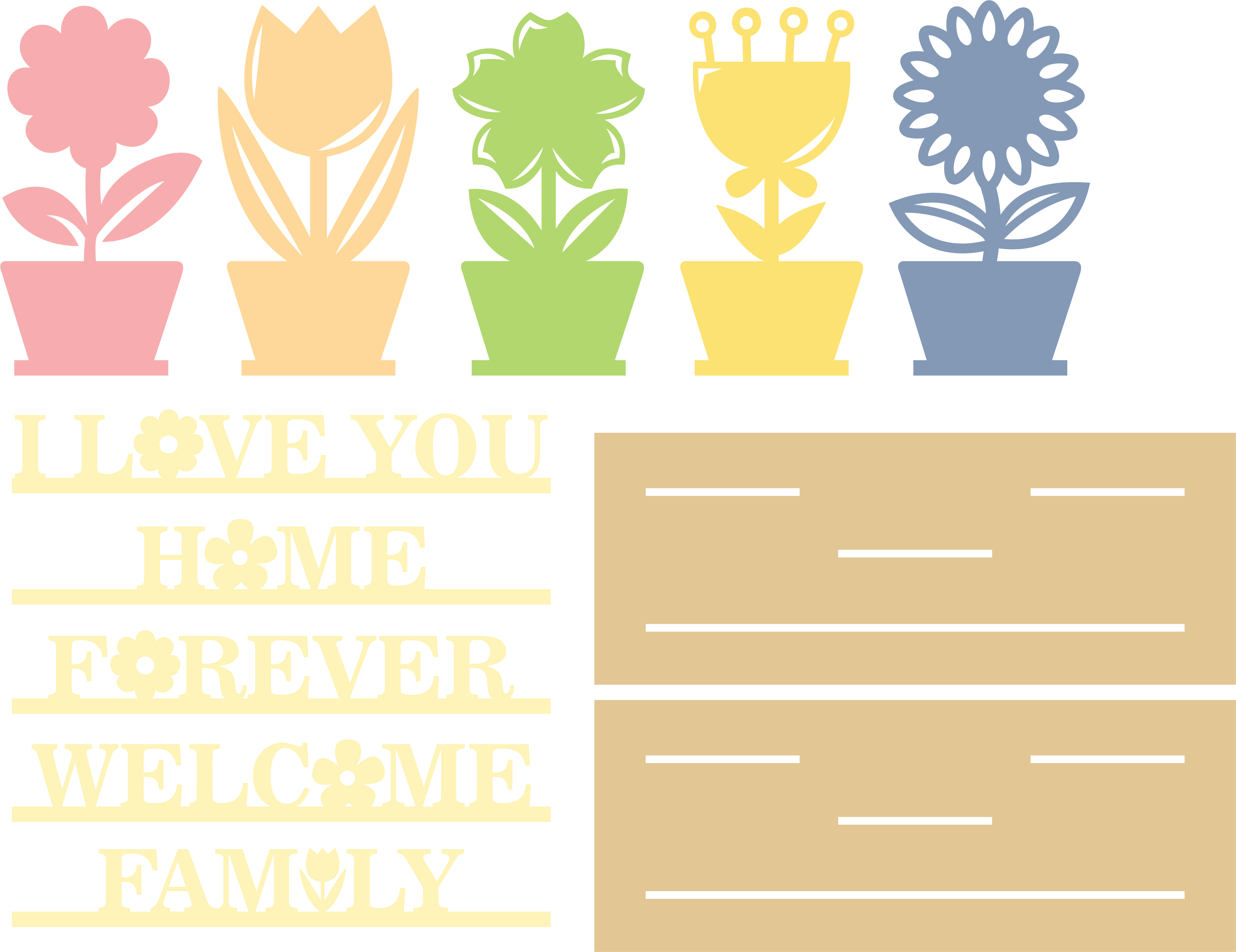 imagem do arquivo vetor para download Flores decorativas com personalizada