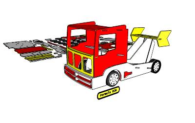 imagem do arquivo vetor para download Formula Truck