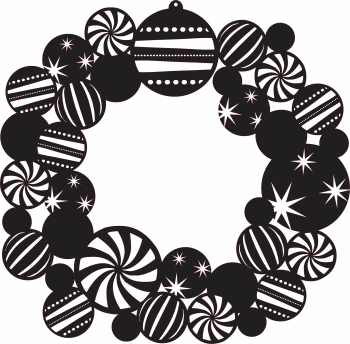 imagem do arquivo vetor para download Guirlanda  Natalina
