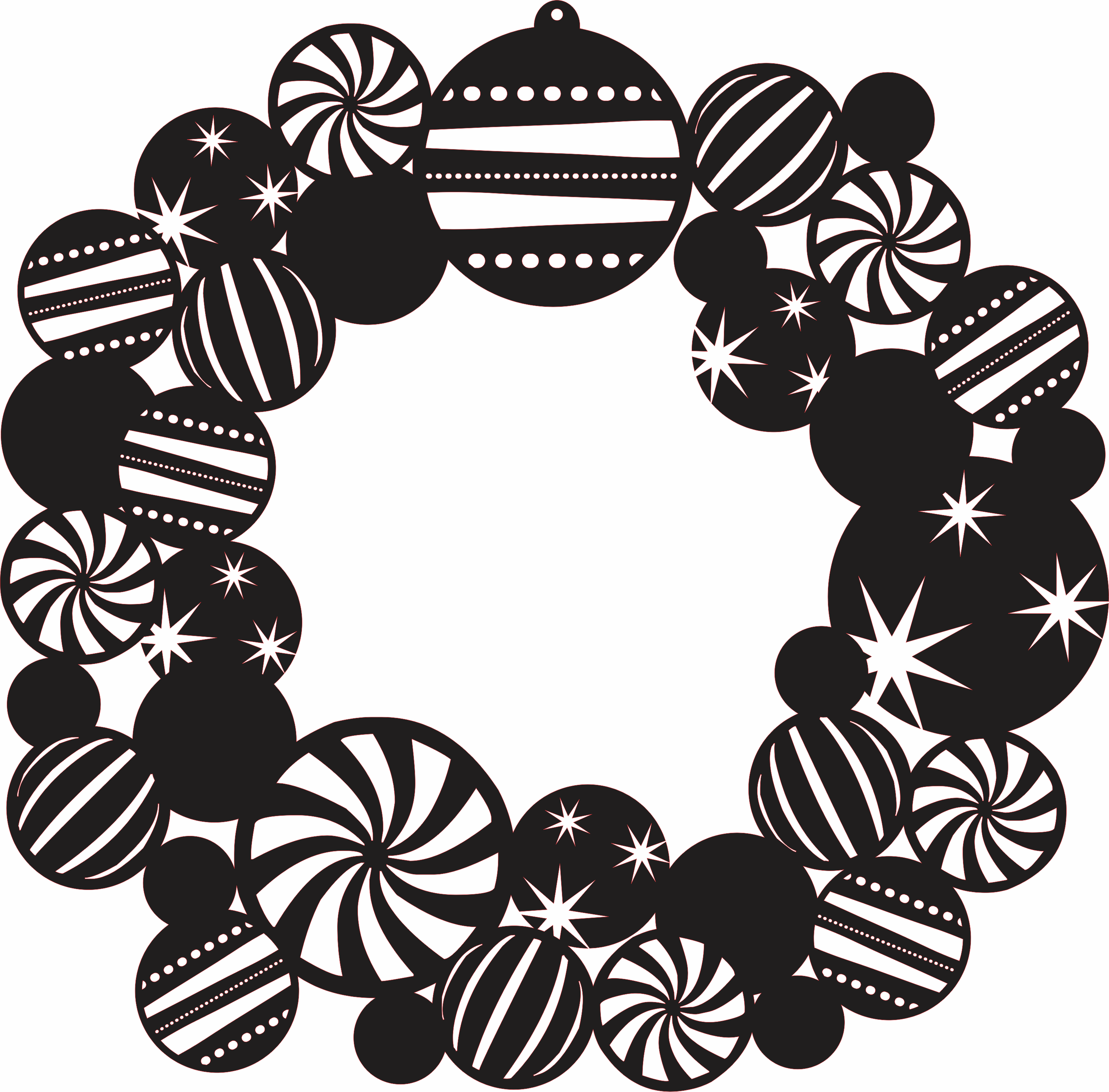 imagem do arquivo vetor para download Guirlanda  Natalina