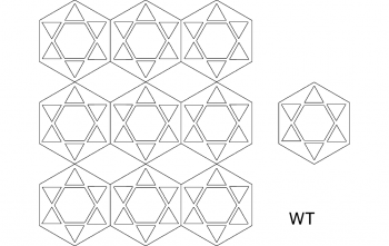 imagem do arquivo vetor para download Hex 9 dxf