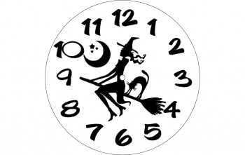 imagem do arquivo vetor para download Horloge Sorciere