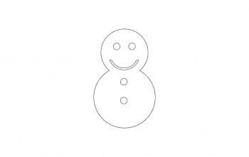 imagem do arquivo vetor para download Icone do boneco de neve