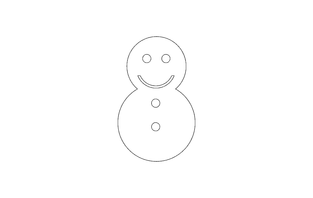 imagem do arquivo vetor para download Icone do boneco de neve