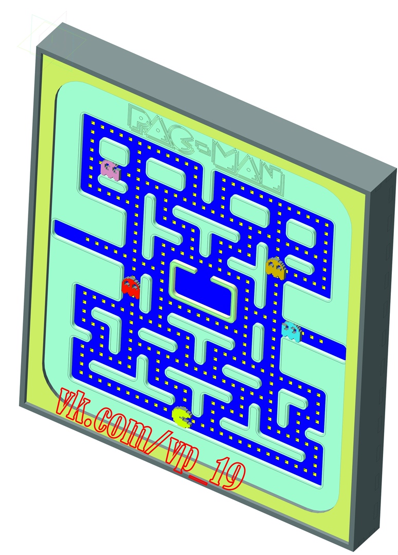 imagem do arquivo vetor para download Imagem tridimensional baseada no jogo Pac-Man