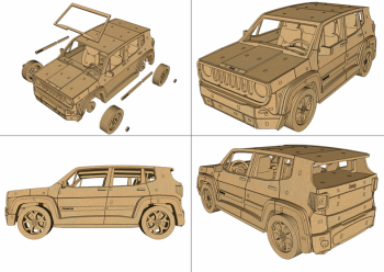 imagem do arquivo vetor para download Jeep renegade