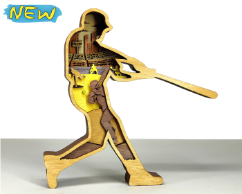 imagem do arquivo vetor para download Jogador de beisebol em Camadas Decorativo