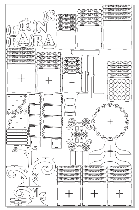 imagem do arquivo vetor para download Kit Festa para corte a laser