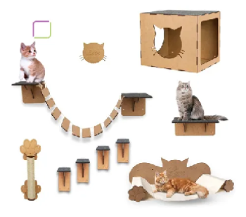 imagem do arquivo vetor para download Kit Playground De Gato