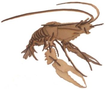 imagem do arquivo vetor para download Lagosta 3D