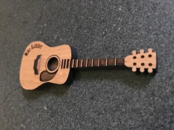 imagem do arquivo vetor para download Layout de Guitarra Cortado a Laser