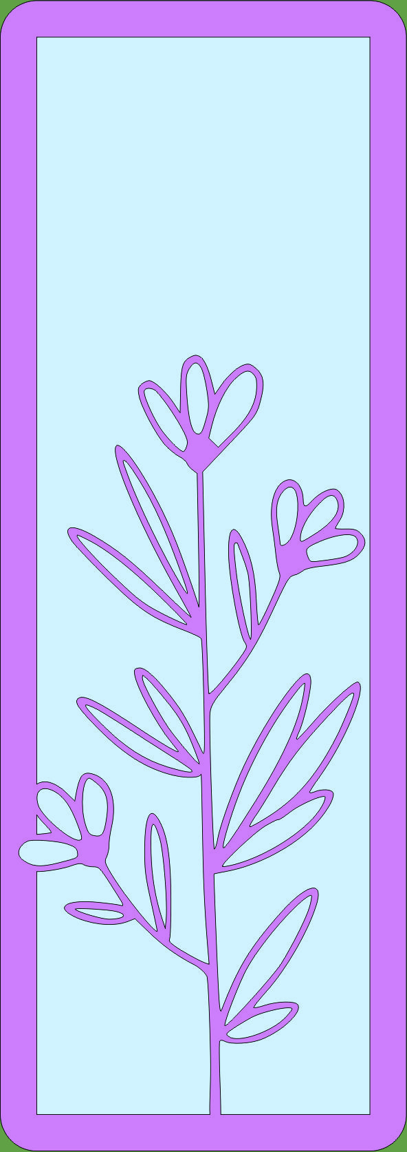 imagem do arquivo vetor para download Letra Floral I