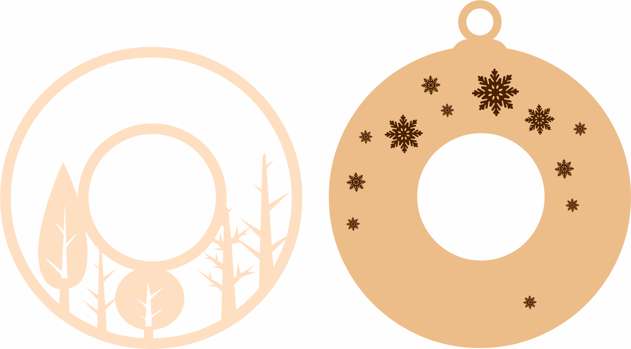 imagem do arquivo vetor para download Letra O Natalina para Decoração