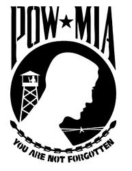 imagem do arquivo vetor para download Logo POW MIA Metal